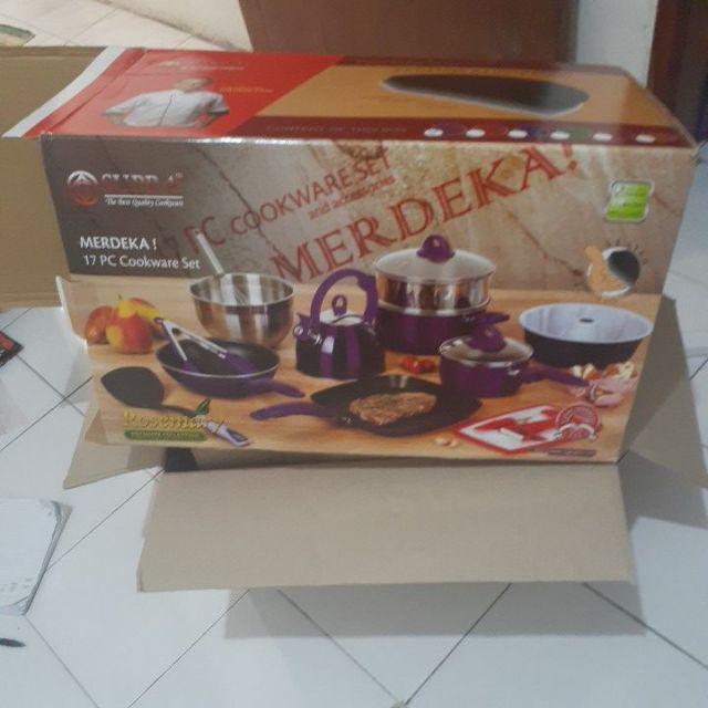 Panci Set Serbaguna Supra 17 Pcs Supra Rosemary Penggorengan Anti Lengket