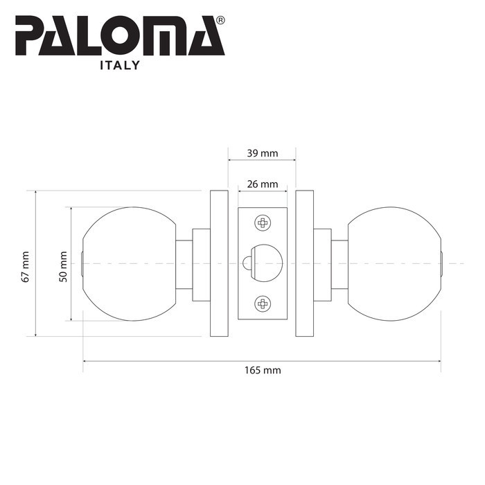 Paloma Knob Cylinder Kunci Silinder Knob CKP 212 9200 ET