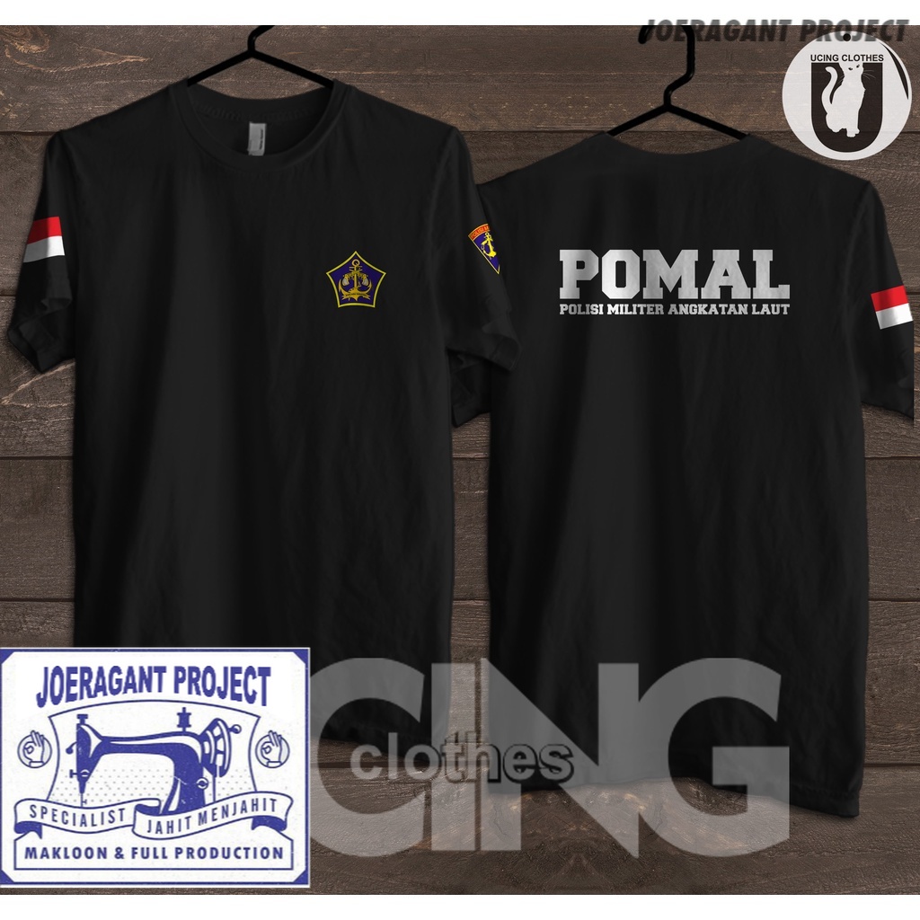 Kaos Baju POMAL Polisi Militer Angkatan Laut Kaos Distro -JP