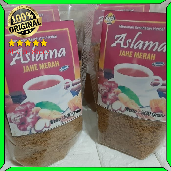 

Jahe Merah Aslama | 500 gr | Kemasan | Instan | Seduh
