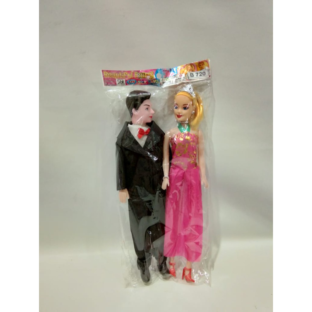 Mainan boneka pengantin isi 2 pcs - b720