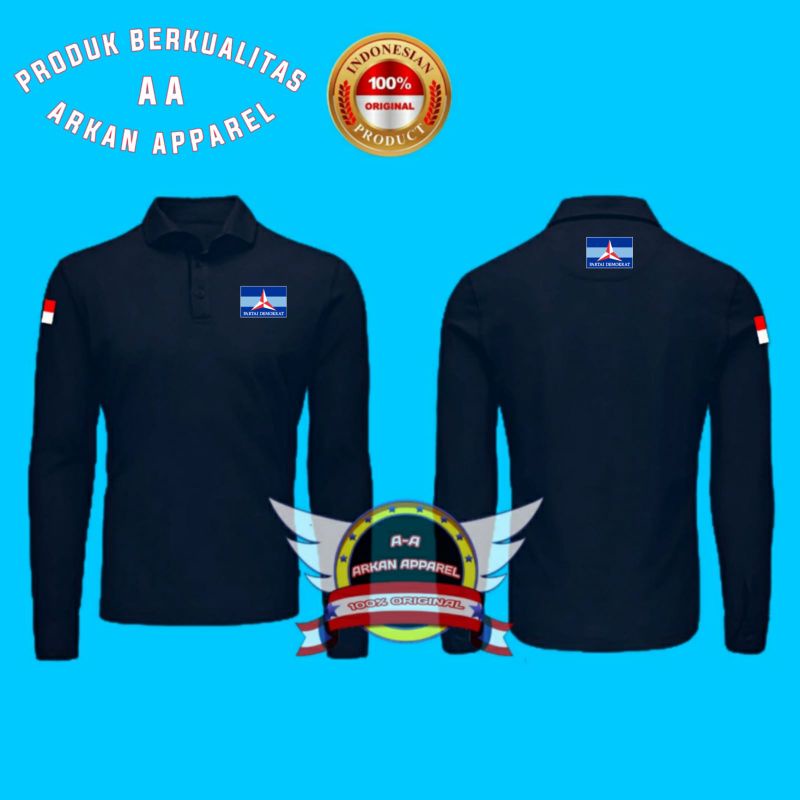 KAOS KERAH PARTAI DEMOKRAT KAOS POLO SHIRT PARTAI DEMOKRAT