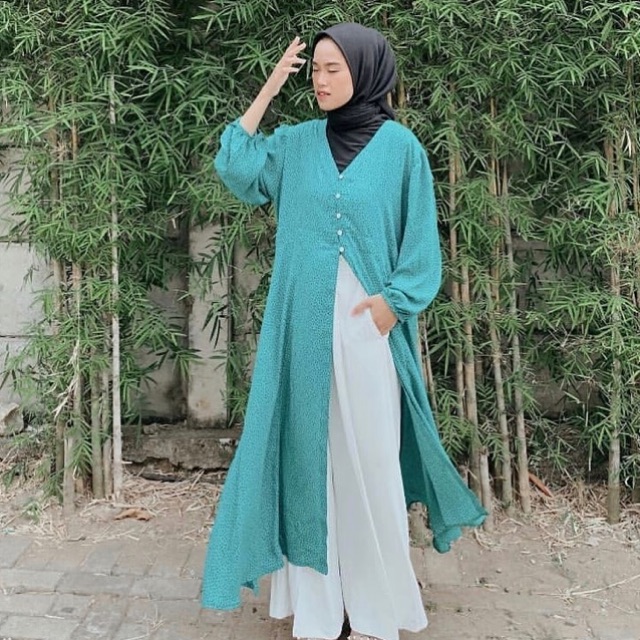 Laila dress polka green trickntricky / trick&tricky / trick and tricky / TNT