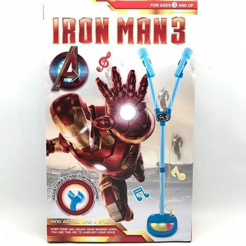 Mainan Anak Microphone Iron Man | Mainan Anak Microphone Hello Kitty
