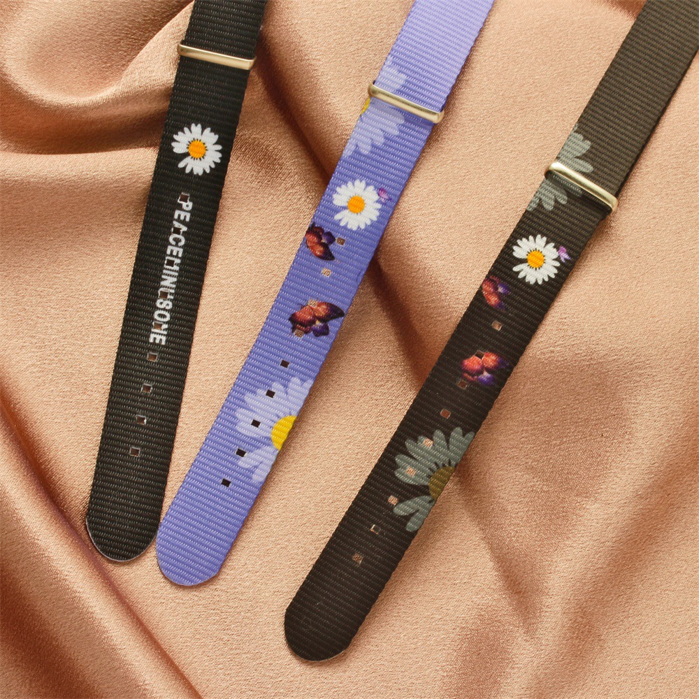 Fashion Gelang Kanvas Daisy Kecil GD Sama Gelang Kupu-kupu Perhiasan Bestie / Couple Yang Simpel Dan Serbaguna