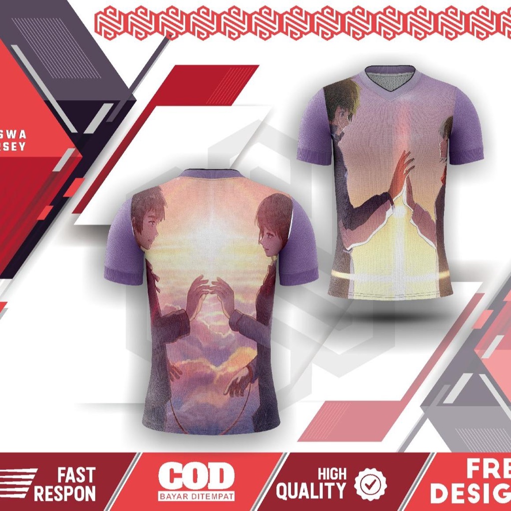 JERSEY ANIME COUPLE PASTEL | KAOS JERSEY ANIME