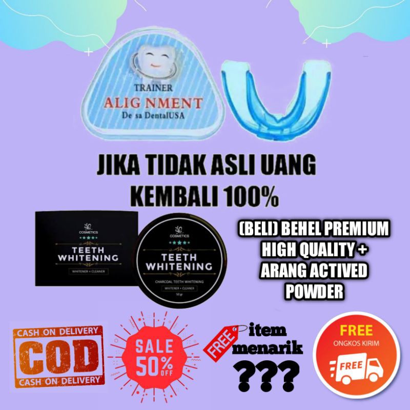 Teeth Trainer Alignment dan Teeth Whitening Charcoal