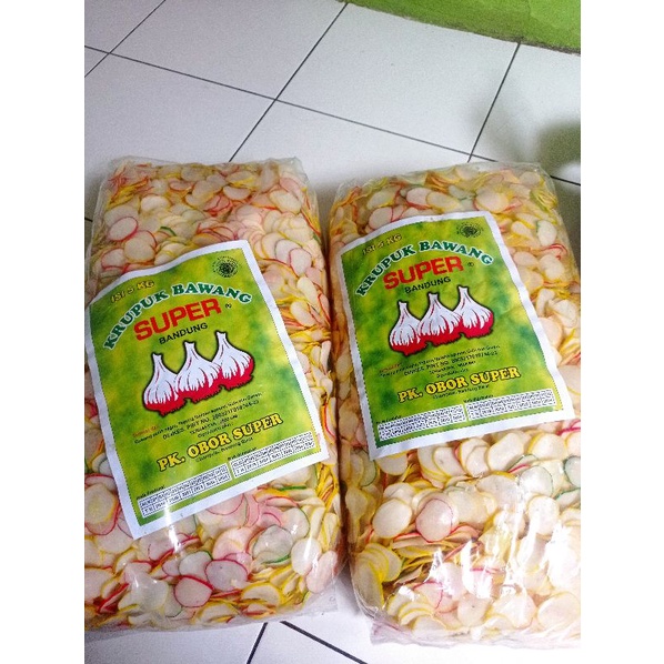 

Kerupuk Bawang Warna Warni Merek Pk Obor Super