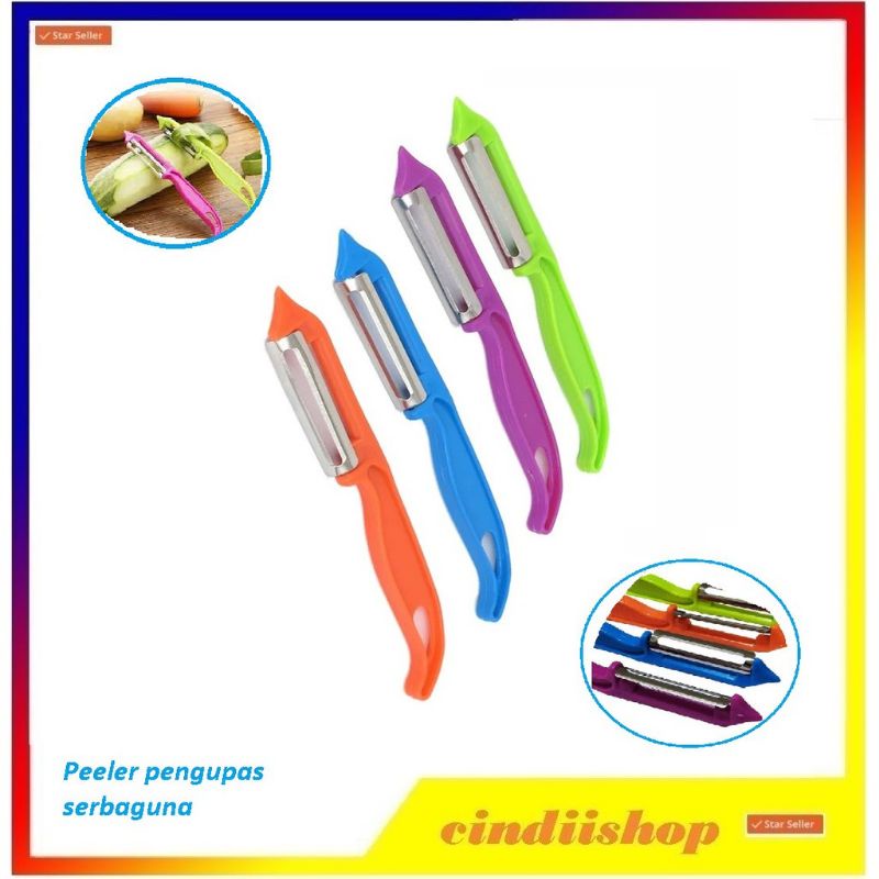 Alat Kupas Buah Sayur Pisau Peeler Pengupas Fruit Slicer Warna Random