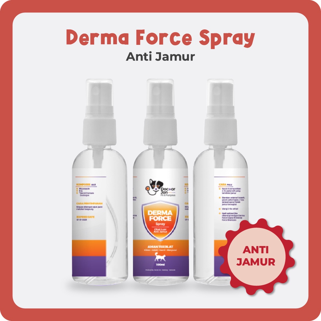 Anti Jamur Bulu dan Kulit Kucing / Doctor Jon Derma Force Spray