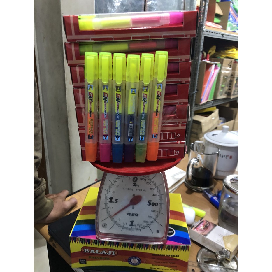 

Paket 90pcsxrp1800=rp162000 stabilo 2 sisi gm3001