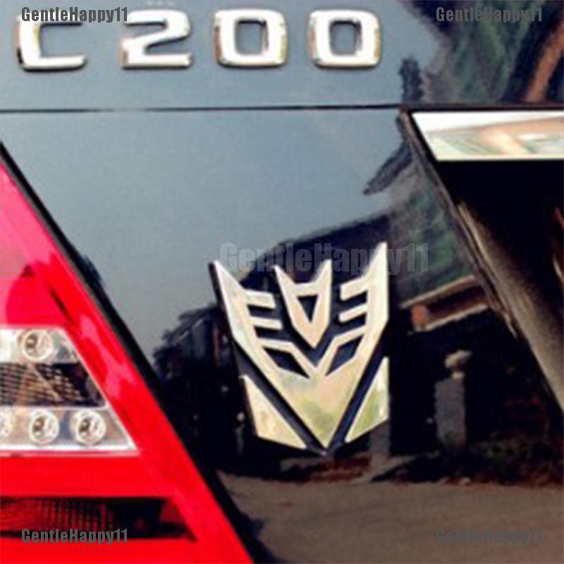 Gentle Stiker Emblem Logo Transformers 3d Untuk Mobil