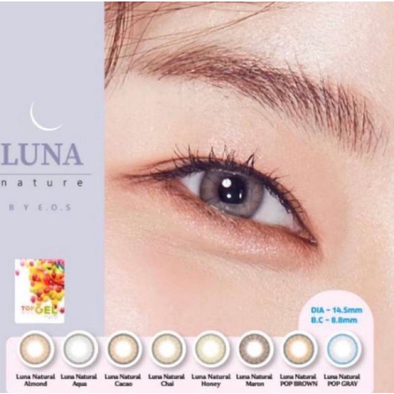 SOFTLENS TOP GEL LUNA NATURAL NORMAL ONLY BY E.O.S CO