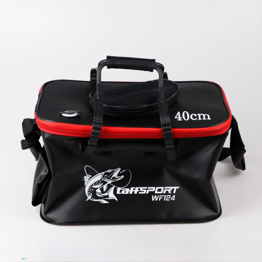 Tas Mancing Pancing Perlengkapan Tempat Wadah Ikan Hasil Pancingan Tempat Kotak Umpan Fishing Bucket 40CM TaffSPORT DOSE01BK