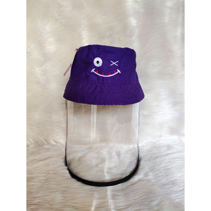 topi anak anti corona bucket hat anak topi bayi anti corona topi faceshield-43