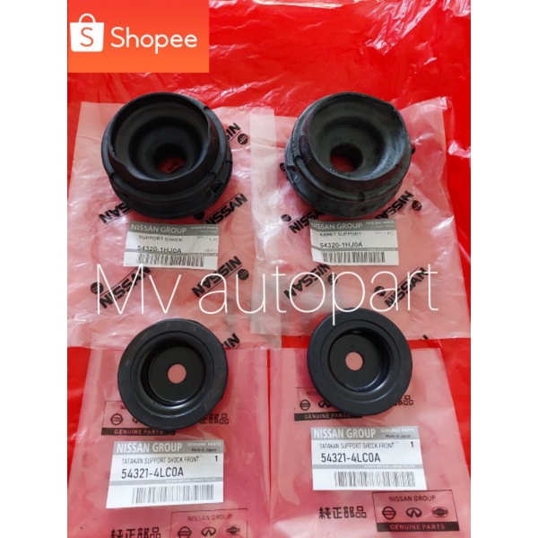 Tatakan support dan karet support shock depan Nissan Datsun Go Ori