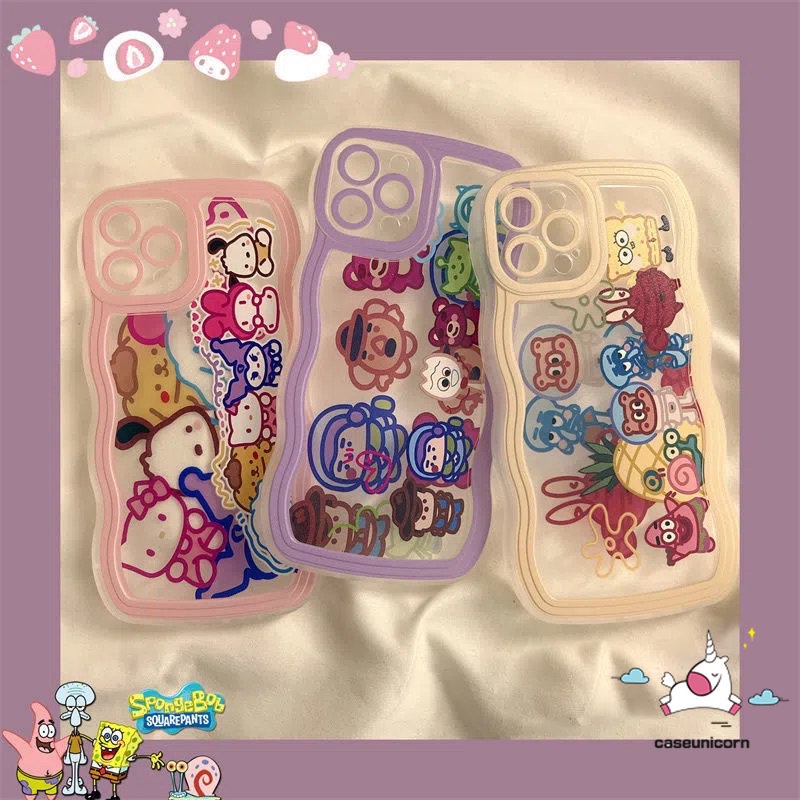 Casing Untuk POCO M3 X3 NFC Pro Redmi 12C 10 9 9C NFC 10A 9A 9T Redmi Note10 11 10s 9pro 9s Note9 Note8 Note 11s 10 Pro Max Plus Kartun Lucu Disney Animals TPU Soft Wavy Edge Case