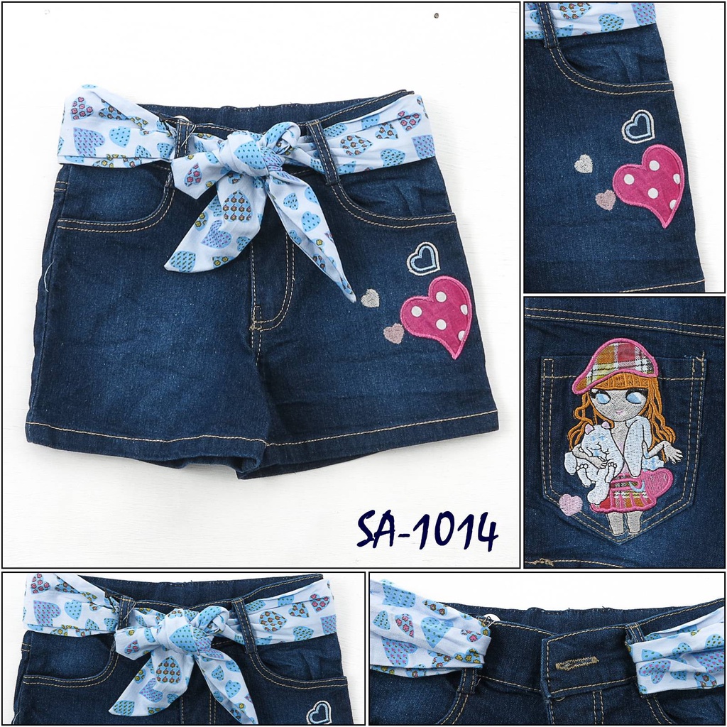 [041001014] Hot Pants Jeans Anak Cewek HU DIE