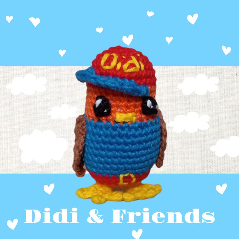 Gantungan Kunci Souvernir Boneka Rajut Amigurumi Bentuk DIDI (Didi & Friends) - Handmade