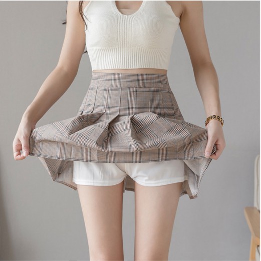 GirlWish Korean Pleated Skirt / Korean Mini Skirt / Rok Mini Korea / Rok Lipit