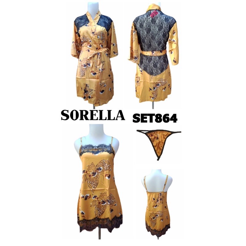 SET864 kimono + lingerie Sorella M