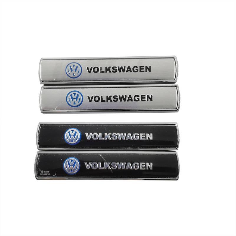 2pcs Stiker Emblem Logo Volkswagen Bahan Metal Untuk Fender Samping Mobil Vw Volkswagen