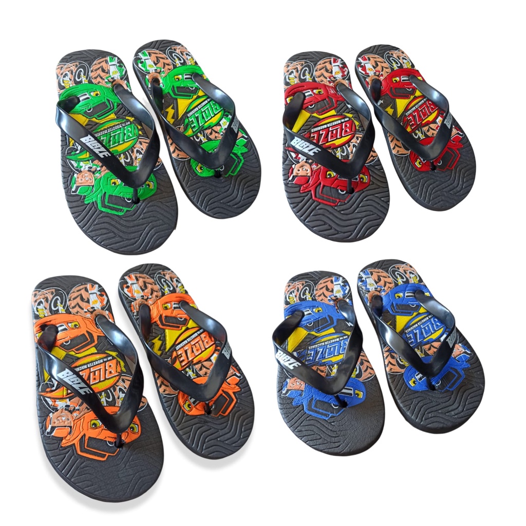 SANDAL ANAK KARAKTER BLAZE | SENDAL KERAKTER BLAZE | SENDAL MURAH SIZE 26-35