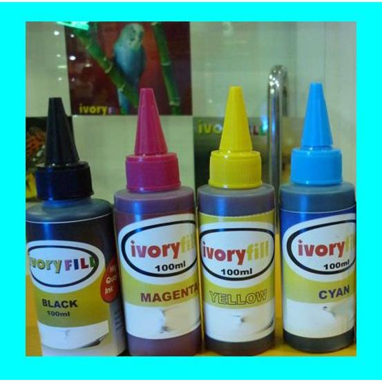 Tinta isi ulang printer HP 100ml IVORYFILL refill infus