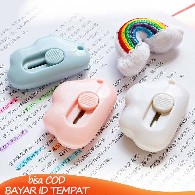 【Ready stock】Pisau Cutter Mini Lucu Untuk Parcel / Kantor / Sekolah fashion simple murah COD