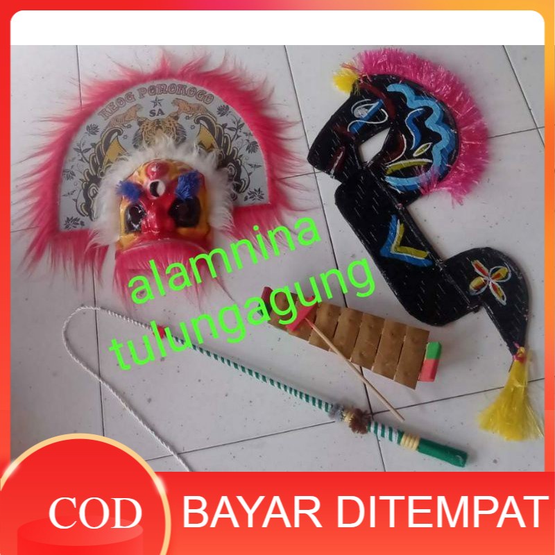 Mainan anak Laki Laki Jadul jaranan kepang anak kecil tk sd umur anak2 10 tahun kuda lumping topeng nong Ning mainan tradisional - Barongan devil anak2 umur 10 full set dewasa Barong Jumantoro pecut Bopo Entul asli Jawa harga 50 jaranan bujang ganong tope