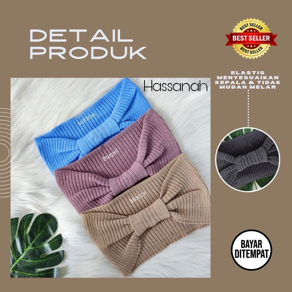 INNER BANDANA PITA RAJUT PREMIUM - CIPUT BANDO POLOS  BAHAN RAJUT PREMIUM