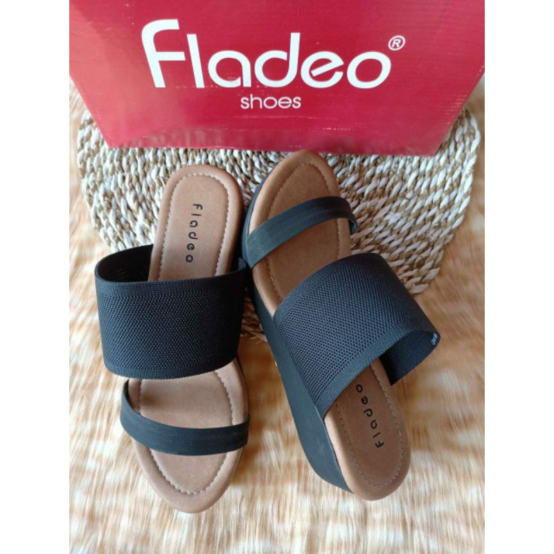 sandal wanita fladeo / wedges fladeo / sandal cewek branded murah