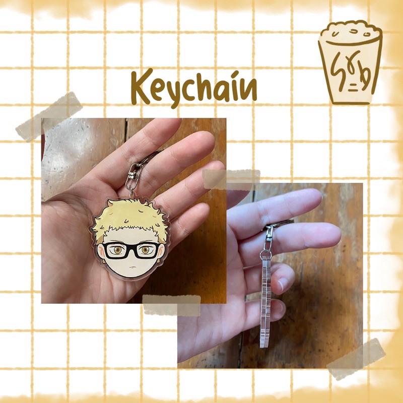 Haikyuu Keychain Acrylic Keyring (Gantungan kunci anime Haikyuu)