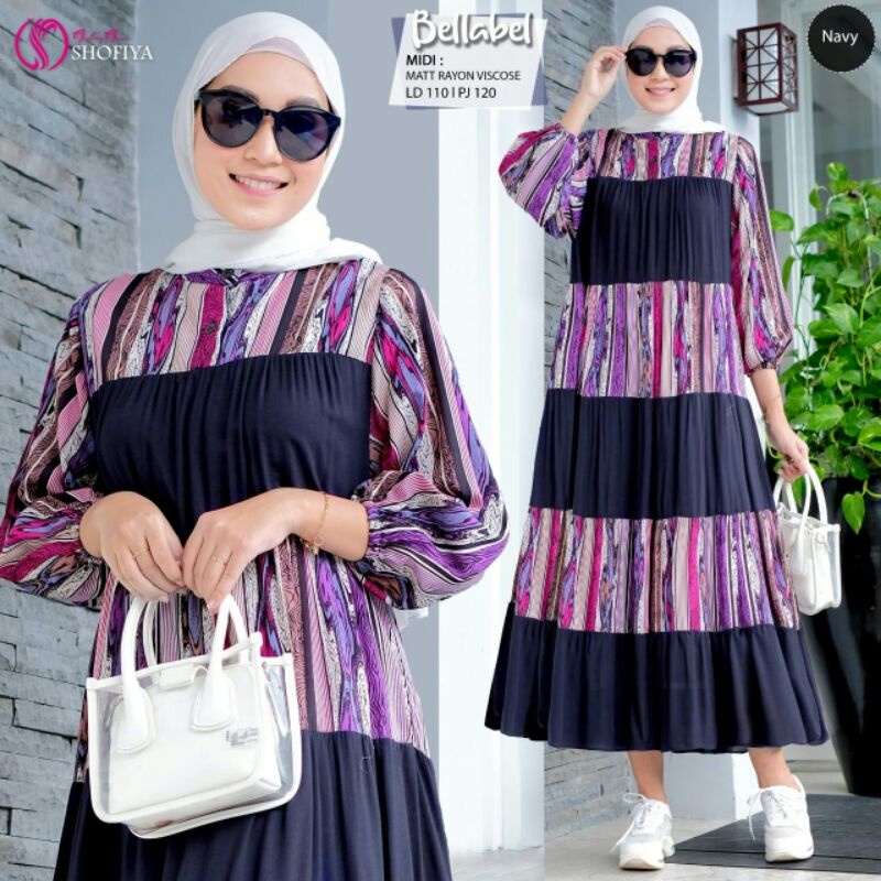 BELLABEL &amp; BELLABEL Switch Midi Dress Ori by Shofiya