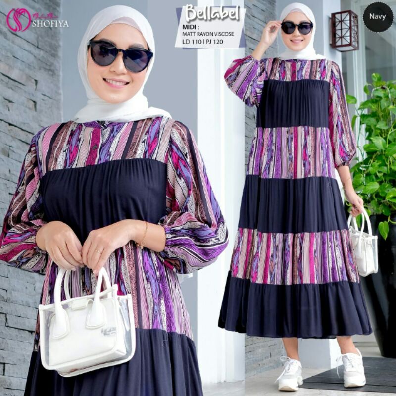 BELLABEL &amp; BELLABEL Switch Midi Dress Ori by Shofiya