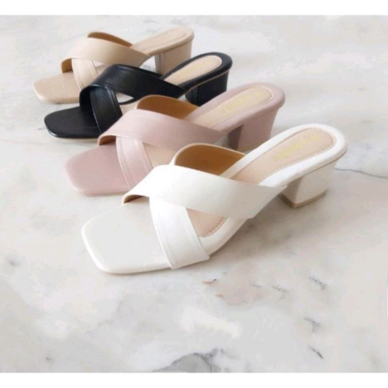 Sandal Heels Wanita Silang R 05