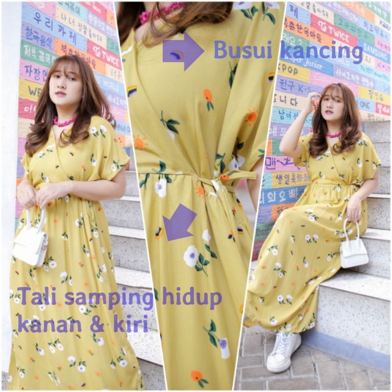 LONGDRESS KIMONO | HOMEDRESS KIMONO PANJANG BUSUI | BAJU TIDUR KIMONO | DASTER KIMONO JUMBO7