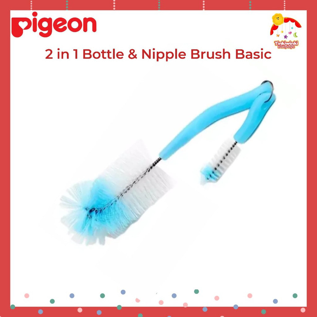 Pigeon 2 in 1 Bottle and Nipple Brush Basic