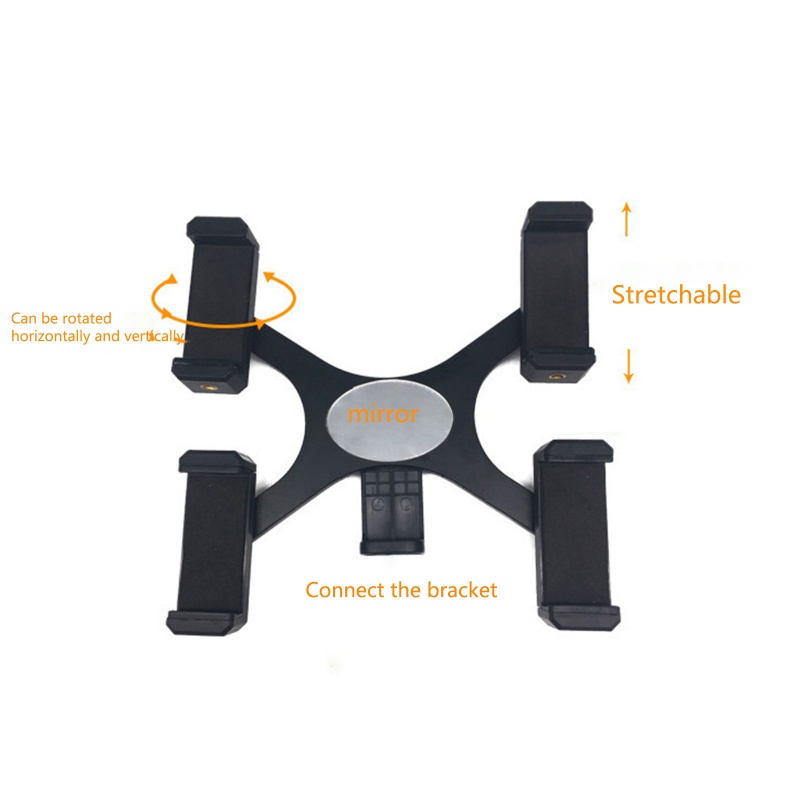 VIVI   Four Position Multi Adjustable Mobile Phone Stand With Mirror for Live Meetings