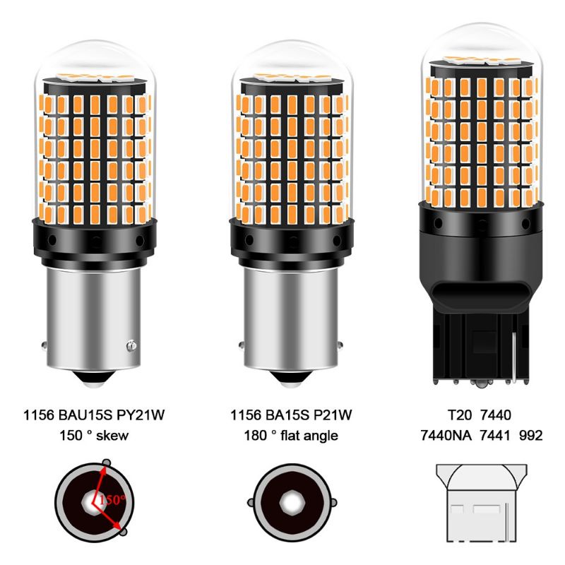 LAMPU LED SEIN T20 7440 144 LED SUPER BRIGHT 1PCS