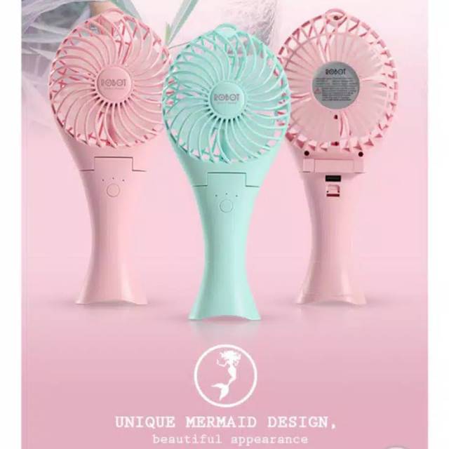 KIPAS ROBOT RT-BF07 MERMAID / KIPAS LIPAT MINI /KIPAS  PORTABLE ORIGINAL