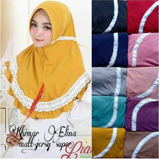 KHUSUS GROSIR KHIMAR ELINA / HIJAB TERBARU / HIJAB TERLARIS / HIJAB GROSIR MURAH / HIJAB SYARI
