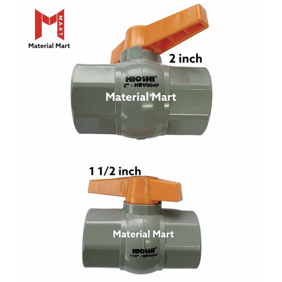 Ball Valve 1 1/2&quot; | Stop Kran 2 Inch | Keran PVC | Ball Valep 1 1/2 Inch | Material Mart