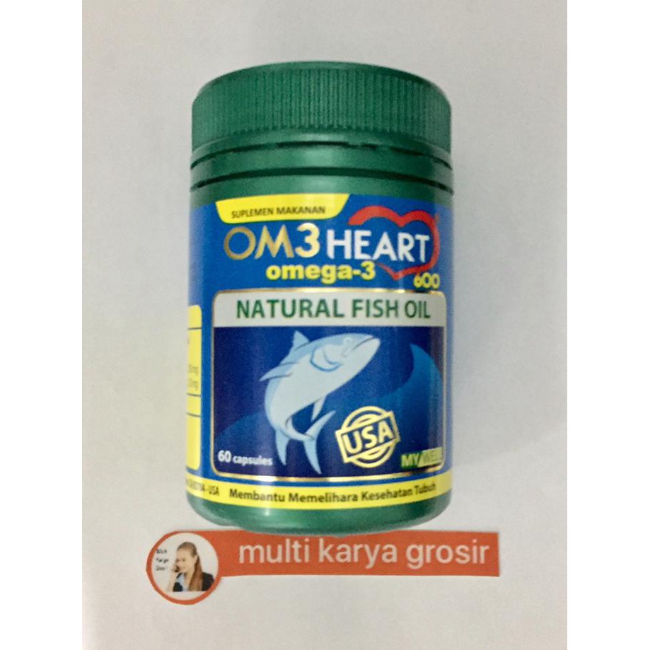 COD AKTIF]] Ome Heart / Om3 Heart / Om3heart / Omeheart Omega 3 isi 60 SALE Kode 782