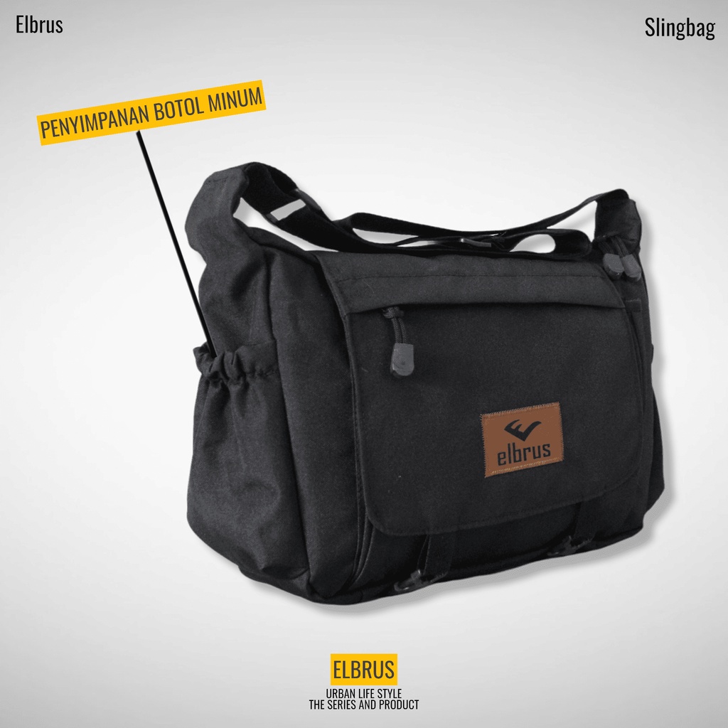 Tas Selempang Pria Elbrus Lexus - Sling Bag Pria dan Wanita Trendy