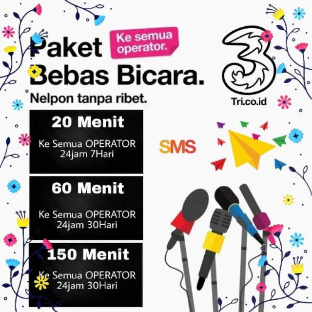 PAKET NELPON THREE/3/TRI