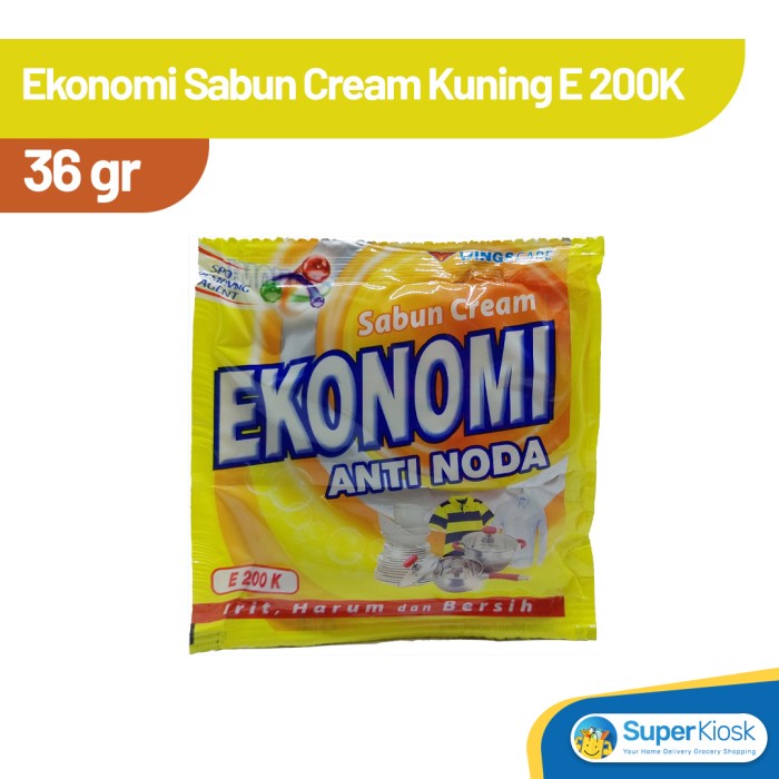 

Krim- Ekonomi Sabun Cream Kuning E 200K 36Gr -Krim.
