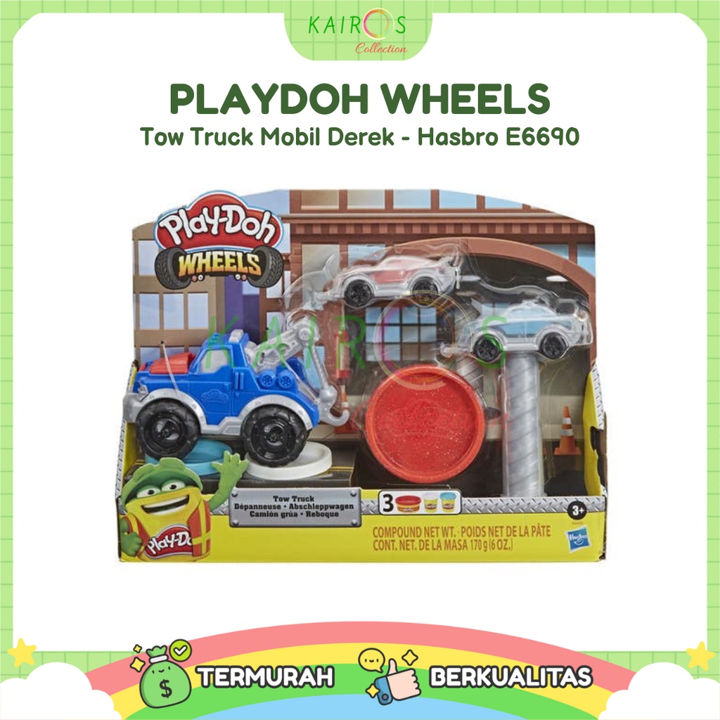 Mainan PlayDoh Wheels Tow Truck  170g - E6690 Mobil Derek