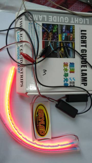 lampu alis runing 30 cm great A putih kuning