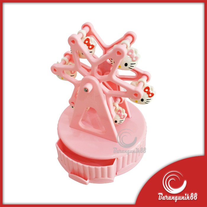 Kotak Musik Model Kincir Pink Music Box